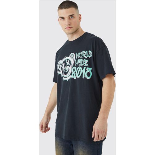 Tall - T-shirt oversize imprimé nounours - Boohooman - Modalova