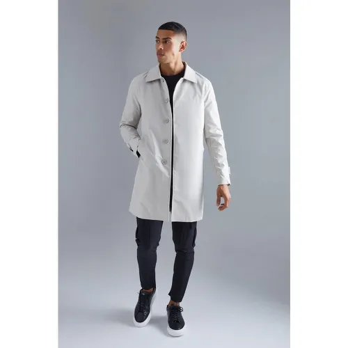 Imperméable droit en twill - S - Boohooman - Modalova