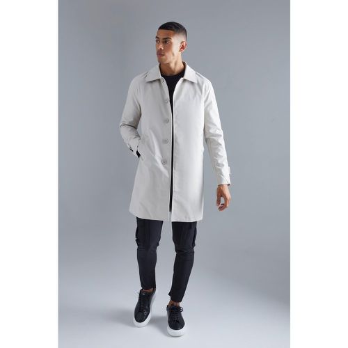 Imperméable droit en twill - XS - Boohooman - Modalova