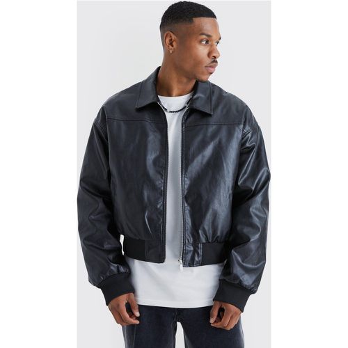 Bomber ample homme - noir - L, noir - Boohooman - Modalova