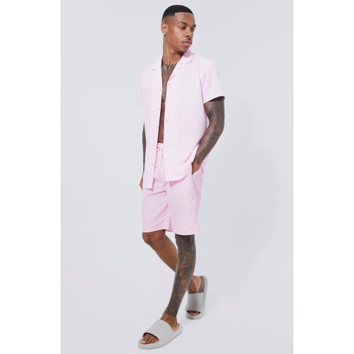 Ensemble avec chemise à manches courtes et short de bain - M - Boohooman - Modalova