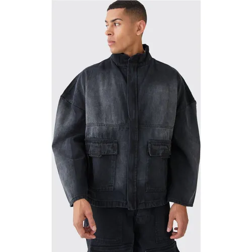 Veste oversize en jean - L - Boohooman - Modalova