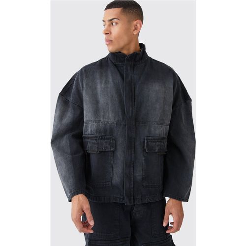 Veste oversize en jean - M - Boohooman - Modalova