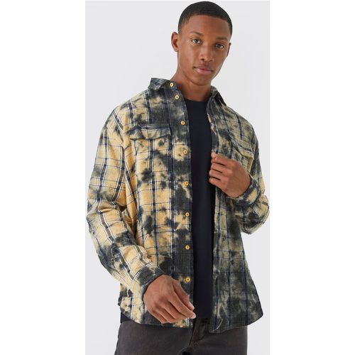 Chemise oversize surteinte à carreaux - L - Boohooman - Modalova