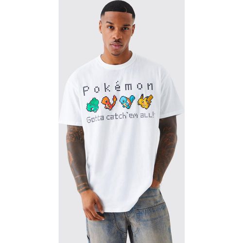 T-shirt oversize imprimé Pokémon - Boohooman - Modalova