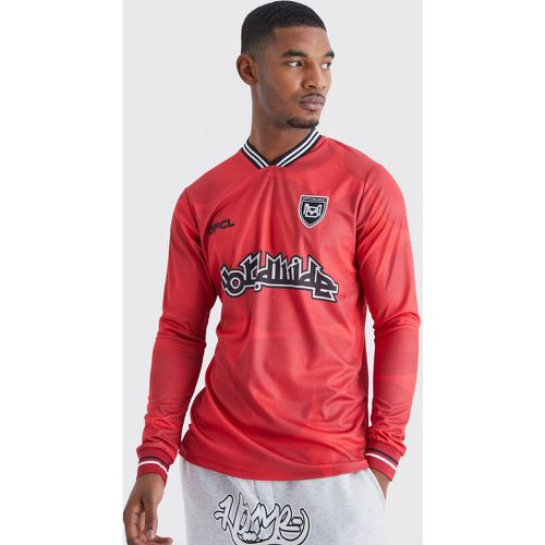 Tall - Maillot de football à manches longues - S - Boohooman - Modalova