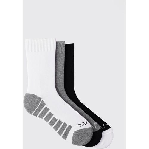 Lot de 3 paires de chaussettes de sport Vêtements de sport MAN Dash - ONE SIZE - Boohooman - Modalova