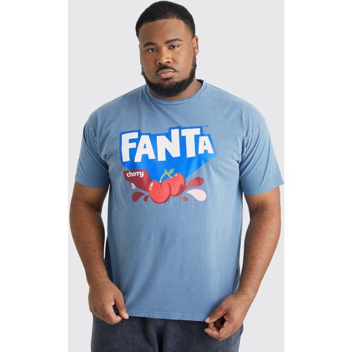 Grande taille - T-shirt délavé à imprimé Fanta - - XXXL - Boohooman - Modalova