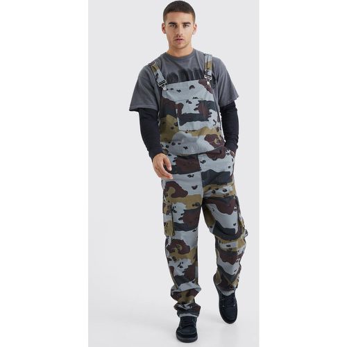 Salopette cargo à imprimé camouflage - S - Boohooman - Modalova