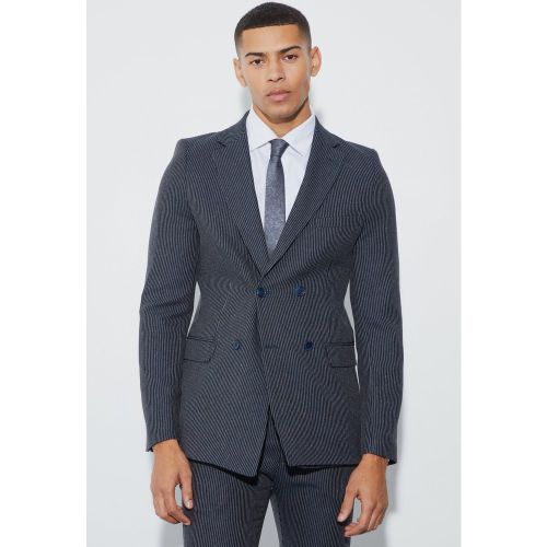 Blazer croisé texturé - 36 - Boohooman - Modalova