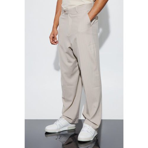 Pantalon de costume large à rayures fines - 30 - Boohooman - Modalova