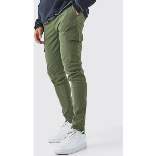 Pantalon cargo léger à taille élastique - M - Boohooman - Modalova