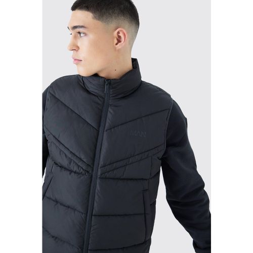 Veste sans manches à col cheminée - MAN - XS - Boohooman - Modalova