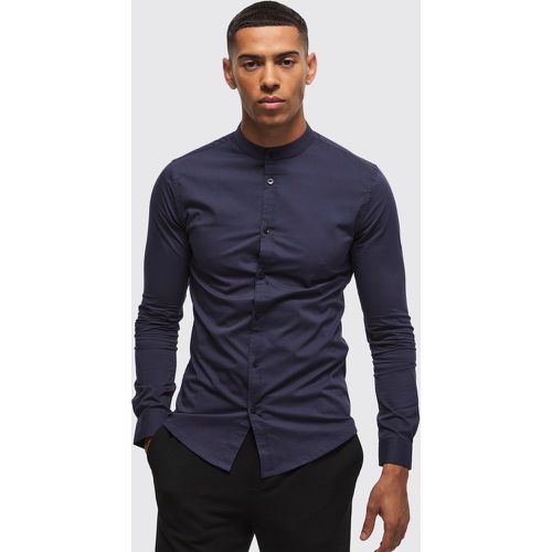 Chemise moulante à manches longues - S - Boohooman - Modalova