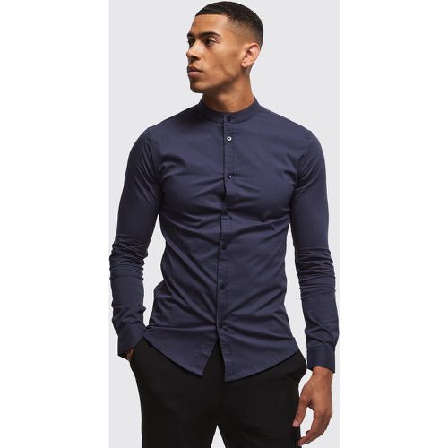 Chemise moulante à manches longues - S - Boohooman - Modalova