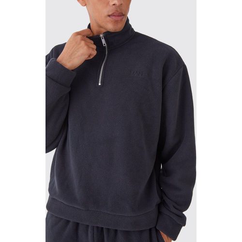 Sweat oversize à col zippé - MAN - L - Boohooman - Modalova