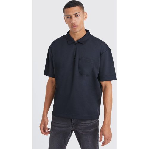 Polo oversize à surpiqûres - S - Boohooman - Modalova