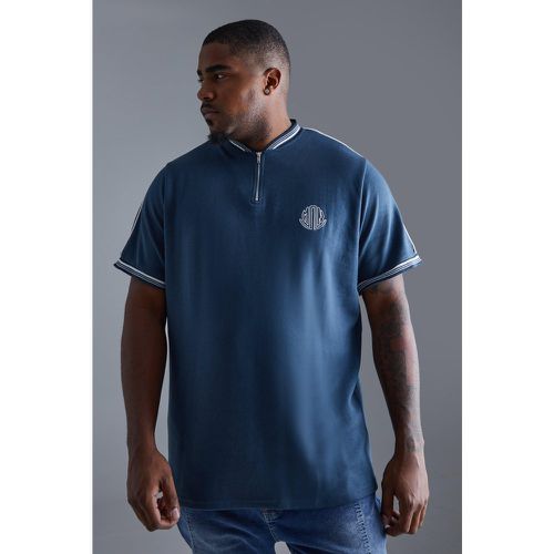 Grande taille - Polo cintré à col contrastant - XXL - Boohooman - Modalova