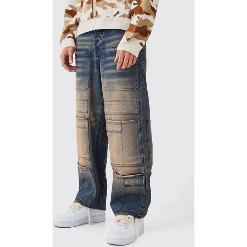 Jean cargo baggy à poches multiples homme - 36R - Boohooman - Modalova