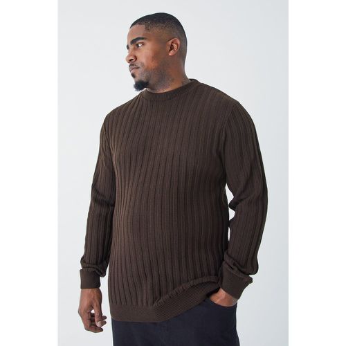 Grande taille - Pull côtelé à manches longues - XXL - Boohooman - Modalova