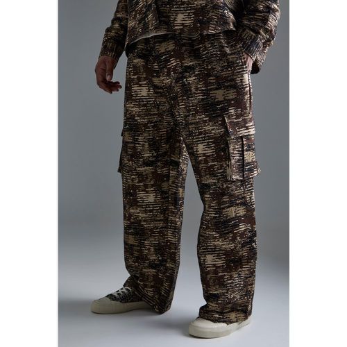Grande taille - Pantalon cargo large à imprimé camouflage - - XXXL - Boohooman - Modalova
