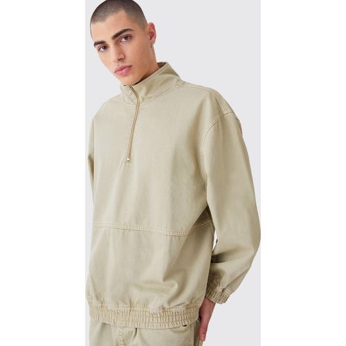 Veste oversize à col montant zippé - L - Boohooman - Modalova