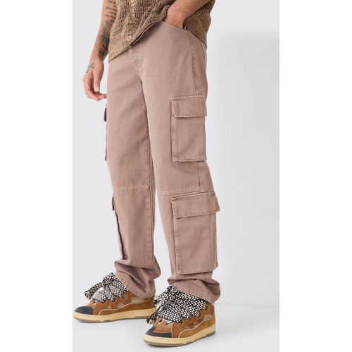 Jean baggy cargo surteint homme - 30R - Boohooman - Modalova