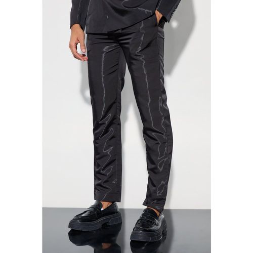 Pantalon de costume droit métallisé - 28 - Boohooman - Modalova