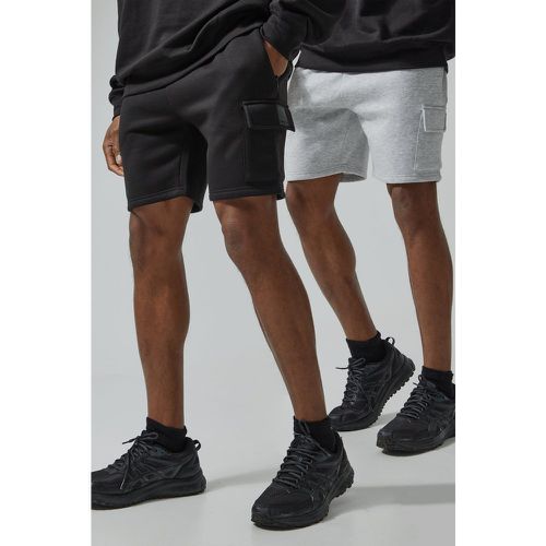 Lot de 2 shorts cargo - MAN Active - S - Boohooman - Modalova