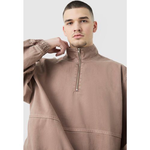 Tall - Veste oversize à col montant zippé homme - S - Boohooman - Modalova