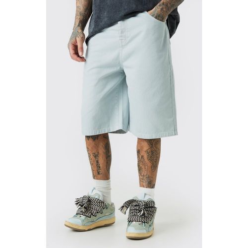 Tall - Bermuda surteint en jean - 36 - Boohooman - Modalova