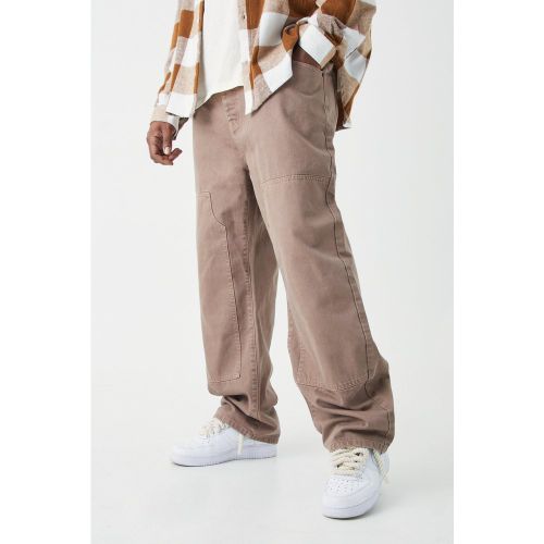 Grande taille - Jean charpentier large surteint homme - 38 - Boohooman - Modalova