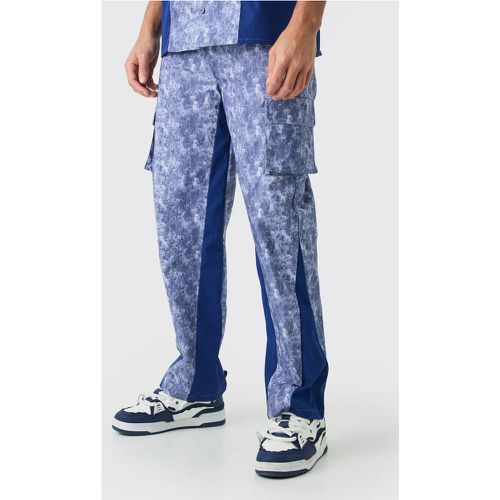 Pantalon large à imprimé camouflage - Boohooman - Modalova