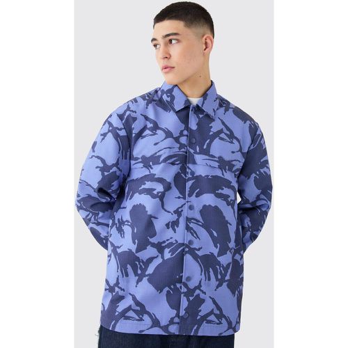 Surchemise à manches longues et imprimé camouflage - L - Boohooman - Modalova