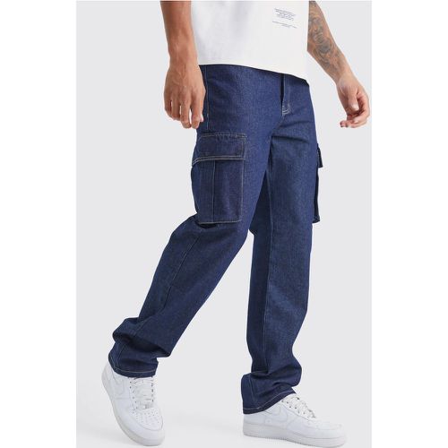 Tall - Jean cargo large homme - 30 - Boohooman - Modalova