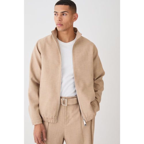 Veste habillée à col cheminée texturée - 36 - Boohooman - Modalova