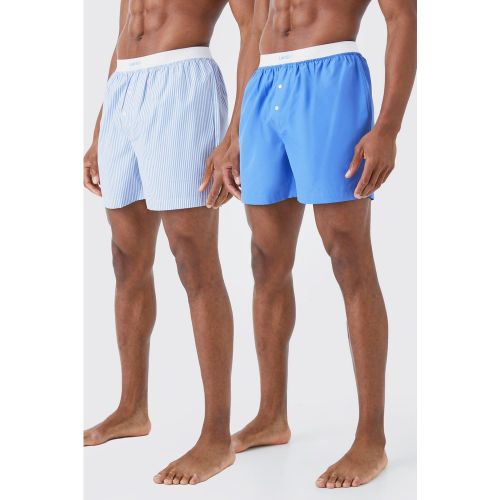 Lot de 2 boxers à rayures - L - Boohooman - Modalova