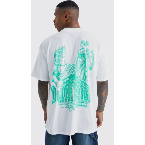 T-shirt oversize imprimé Renaissance - L - Boohooman - Modalova