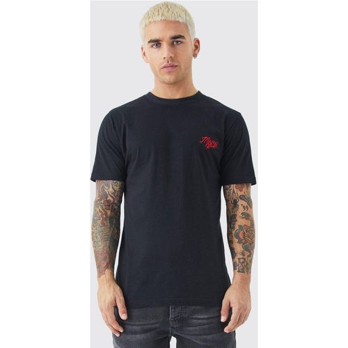 T-shirt cintré basique - MAN Official - S - Boohooman - Modalova