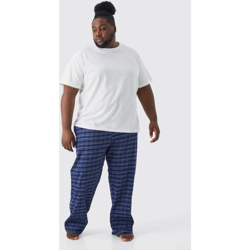 Grande taille - Pyjama avec t-shirt et bas à carreaux - Boohooman - Modalova