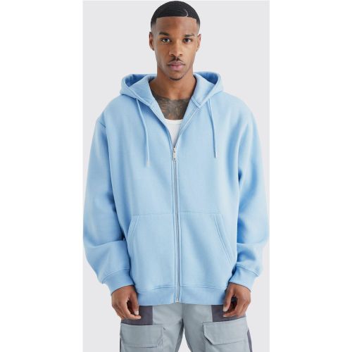 Sweat à capuche oversize zippé homme - M - Boohooman - Modalova