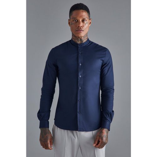 Chemise moulante à manches longues - S - Boohooman - Modalova