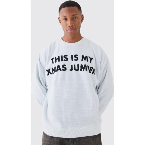 Pull oversize à slogan This Is My Xmas Jumper - M - Boohooman - Modalova