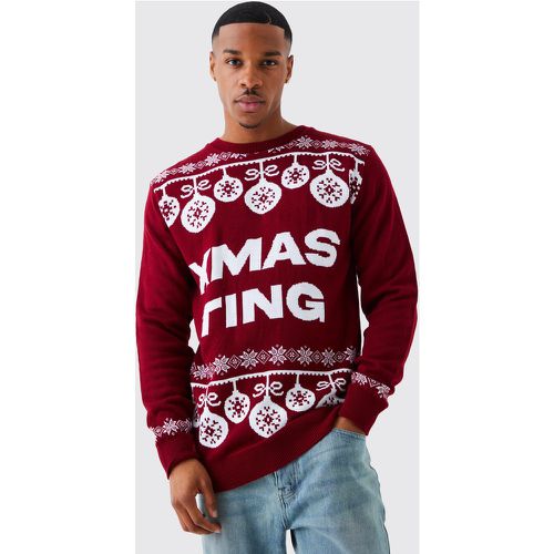 Pull de Noël à slogan Xmas Ting - S - Boohooman - Modalova