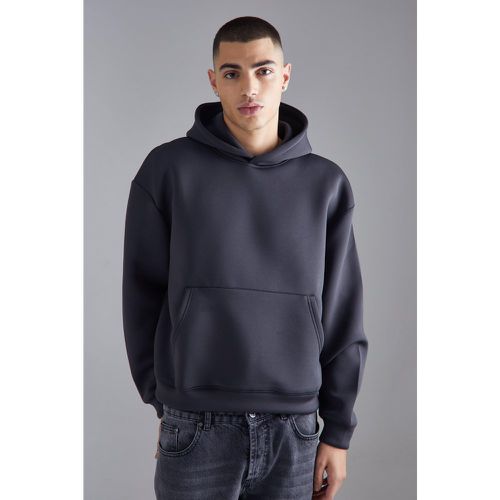 Sweat à capuche oversize en néoprène homme - M - Boohooman - Modalova