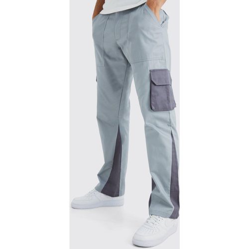 Tall - Pantalon cargo color block - 30 - Boohooman - Modalova