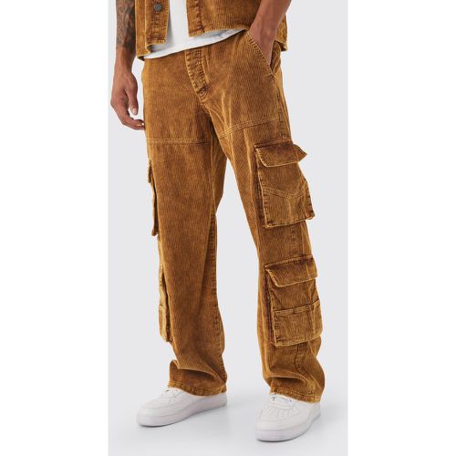 Pantalon cargo baggy à poches multiples - - 28R - Boohooman - Modalova