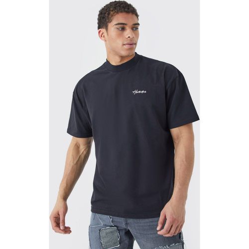 T-shirt oversize brodé - L - Boohooman - Modalova