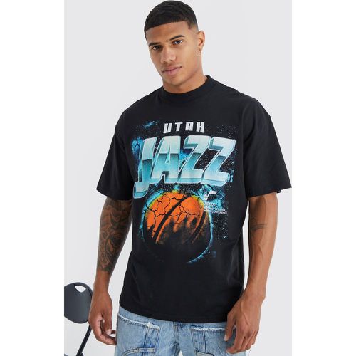 T-shirt à imprimé Utah Jazz - Boohooman - Modalova