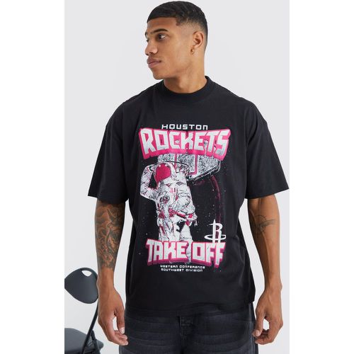 T-shirt à imprimé Houston Rockets - Boohooman - Modalova